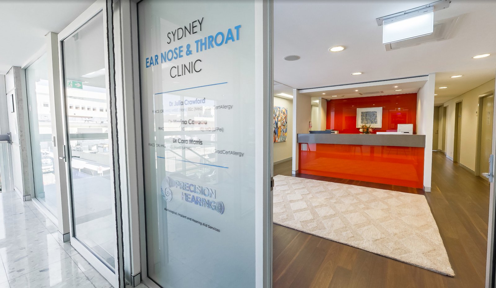 Entrance to Suite 5, Sydney ENT Clinic South and Precision Hearing, Kogarah